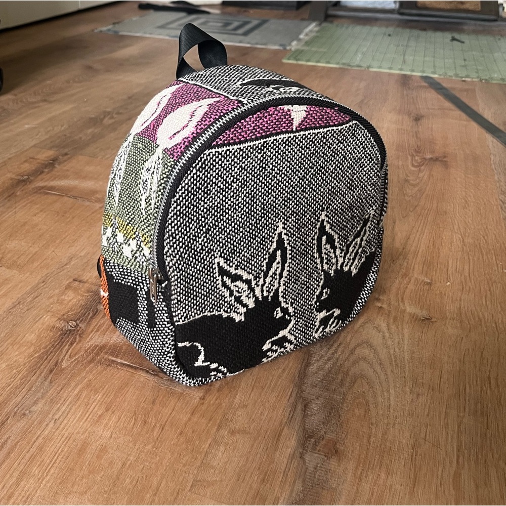Hand made tapestry mini bag by Van Gibz